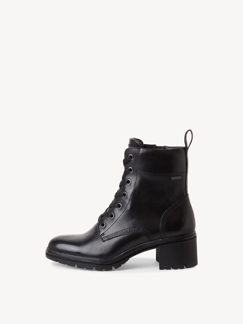 Bottine en cuir - noir, BLACK, hi-res