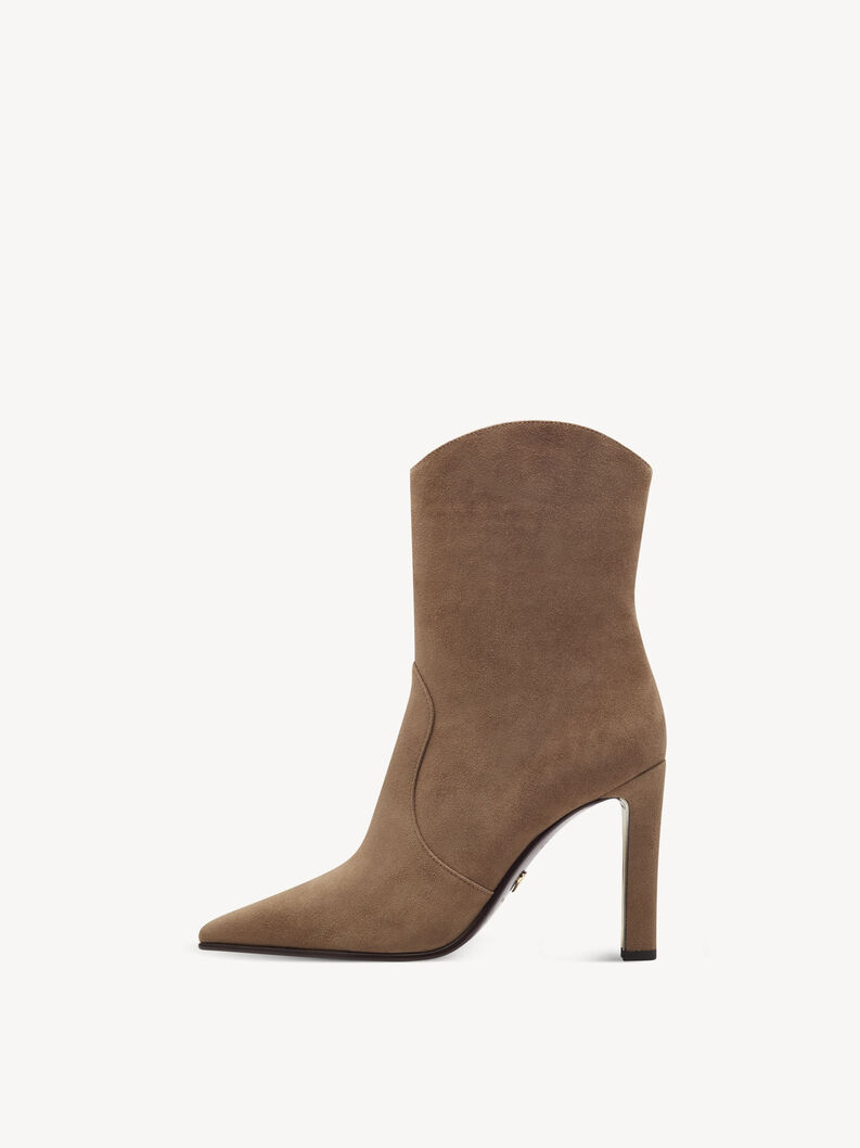 Leather Bootie - brown, CAMEL, hi-res