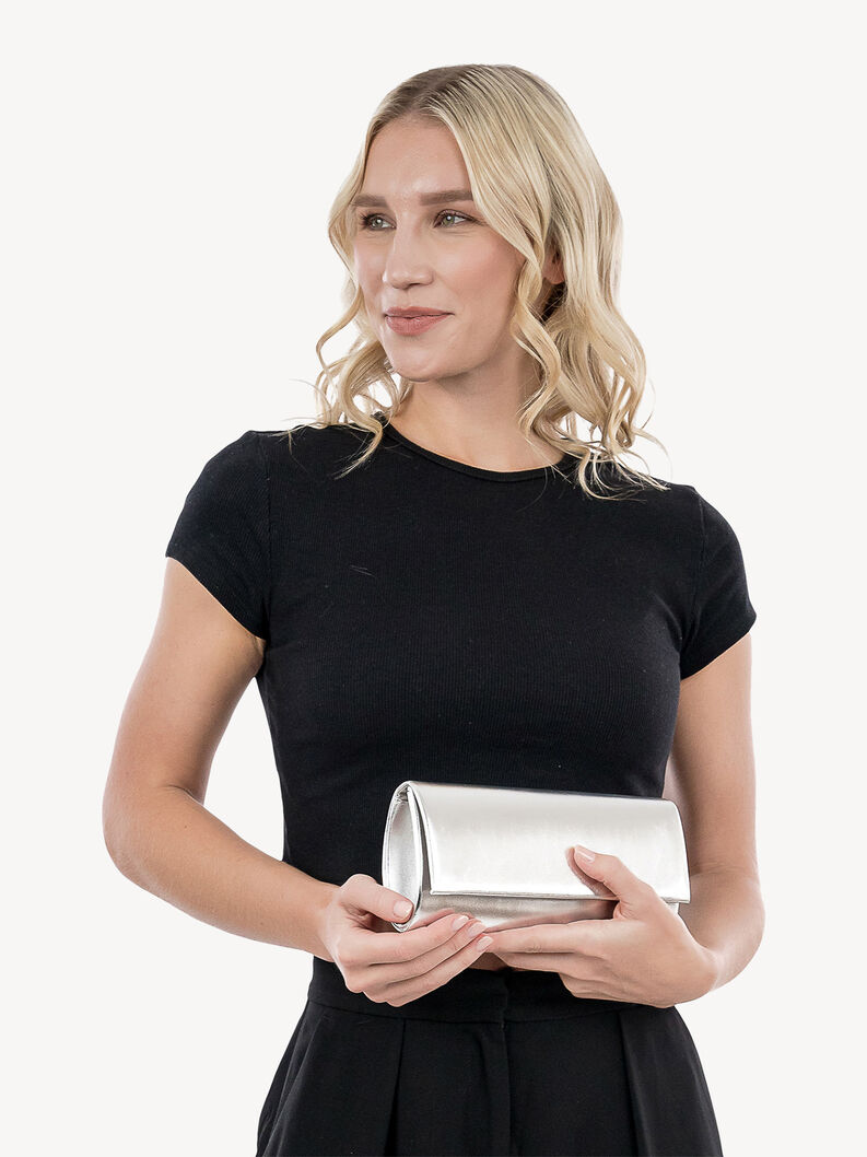 Clutch - silber, silver, hi-res