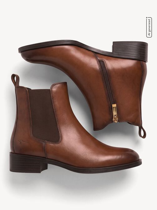 Chelseaboot, cognac, hi-res