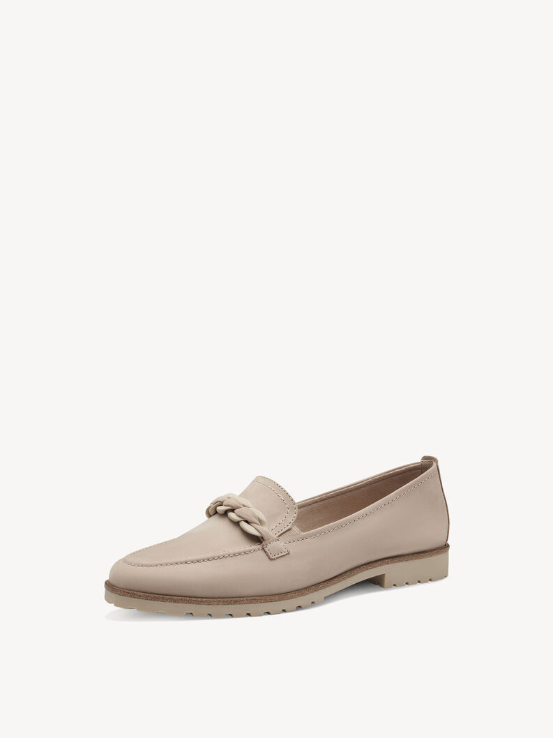 Leather Slipper - beige, TAUPE, hi-res