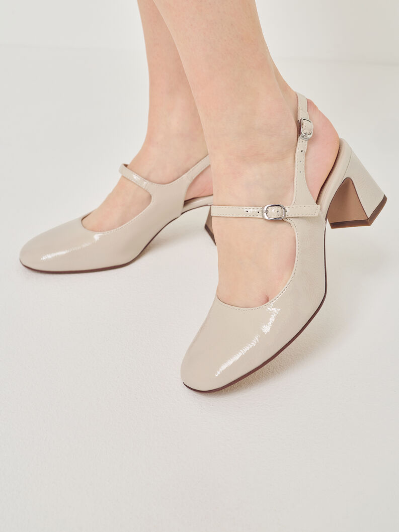 sling pumps, IVORY PATENT, hi-res