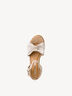 Sandale à talon - beige, BEIGE/STRIPES, hi-res