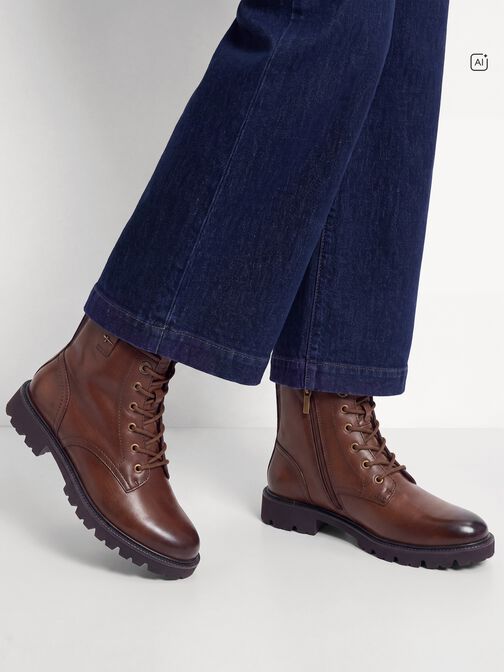 Bootie, COGNAC NAPPA, hi-res