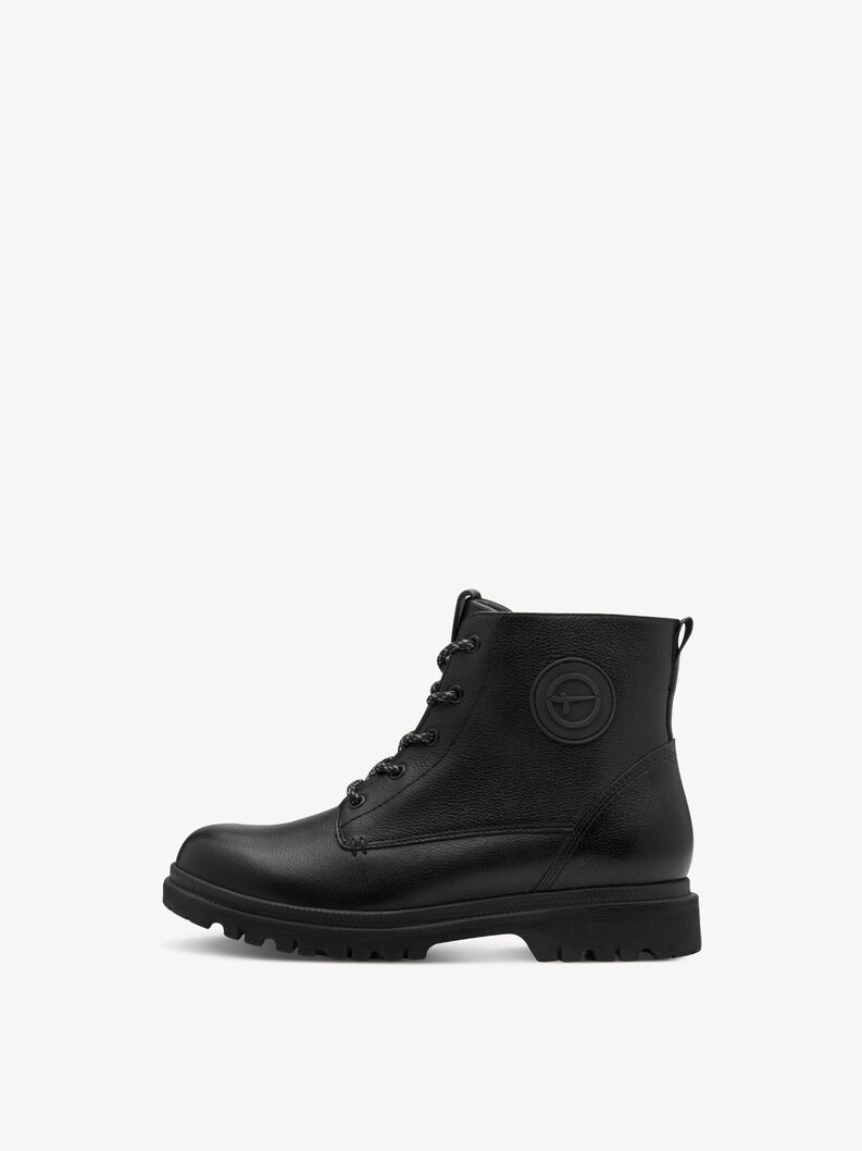 Bottine en cuir - noir, BLACK LEATHER, hi-res