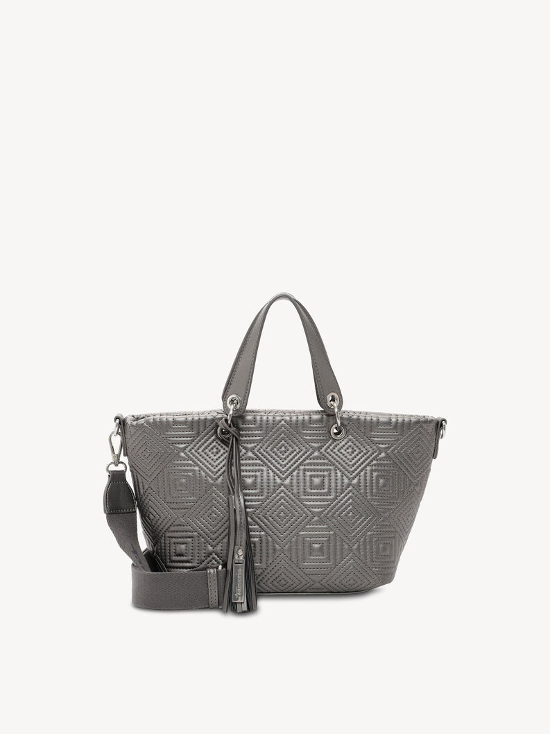 Shopping bag - silver, darksilver, hi-res