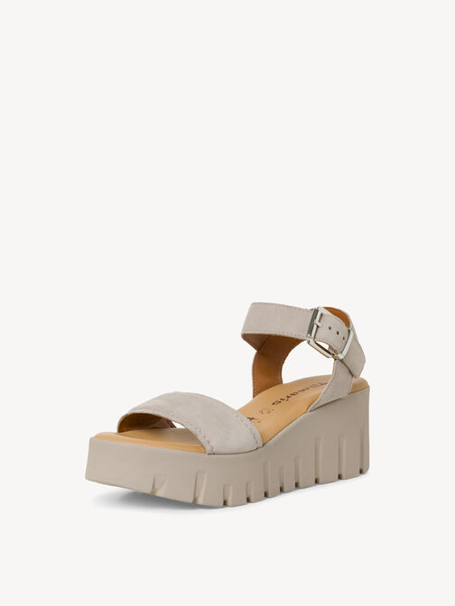 Sandale &agrave; talon, TAUPE SUEDE, hi-res