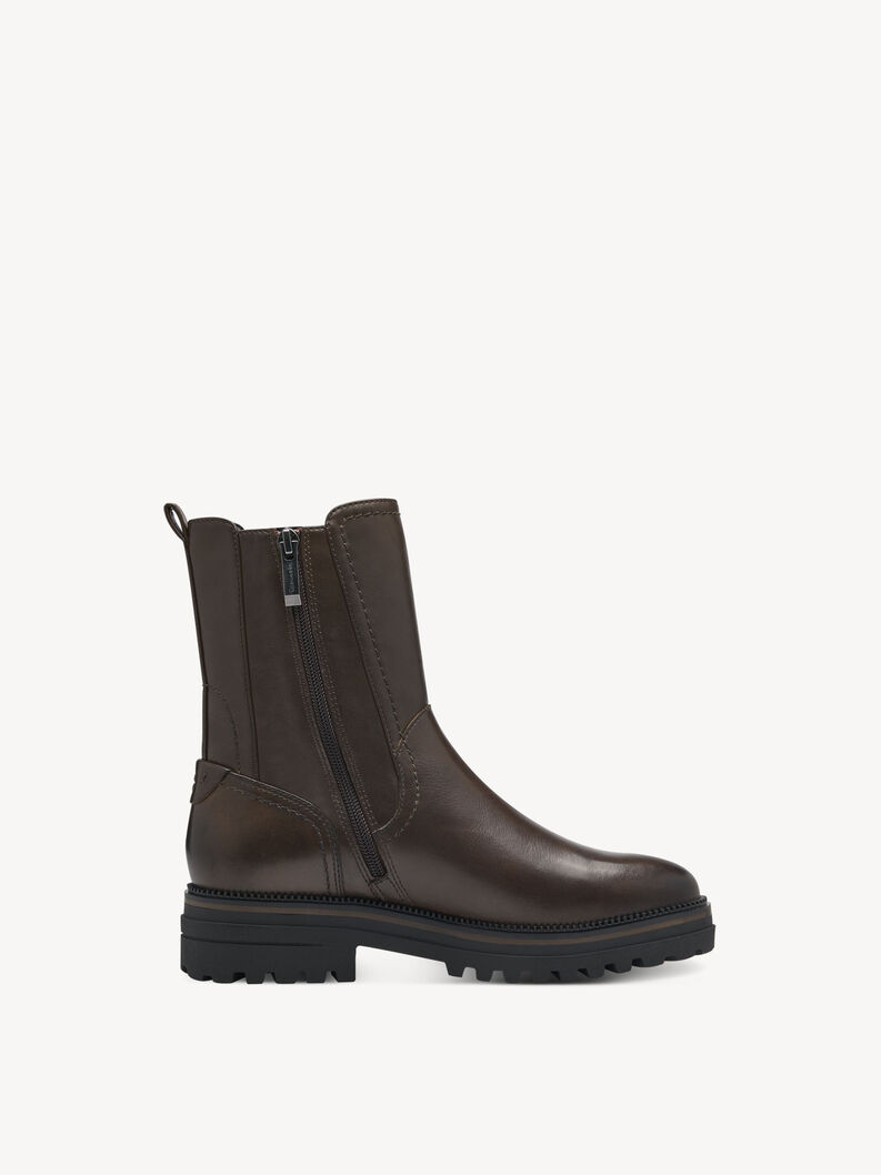 Leather Chelsea boot - green, OLIVE, hi-res