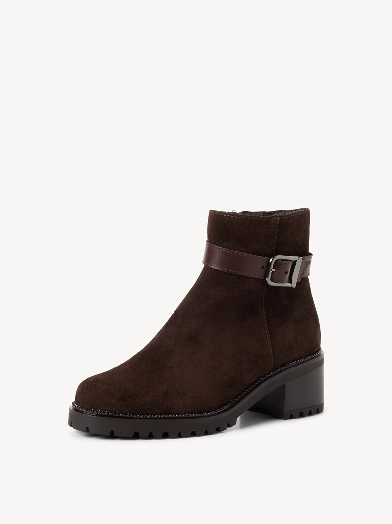 Leather Bootie - brown, 304, hi-res