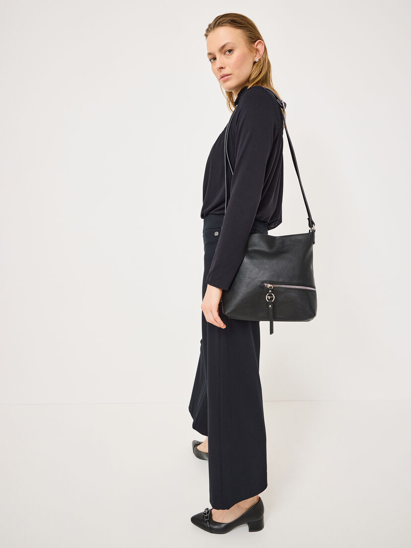 Schoudertas - zwart, black, hi-res