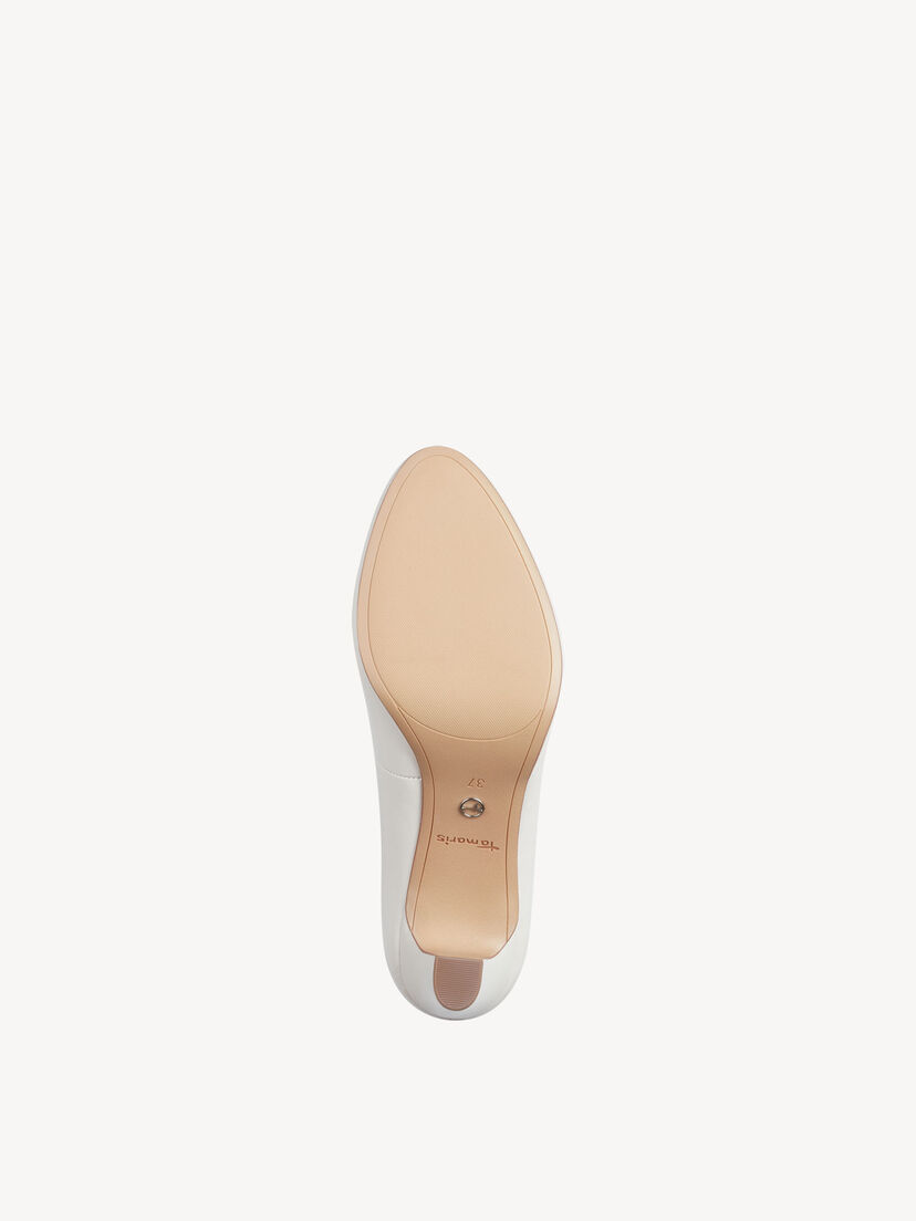 Leren Pumps - wit, WHITE, hi-res