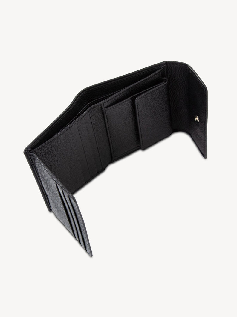 Leather Wallet - black, black, hi-res