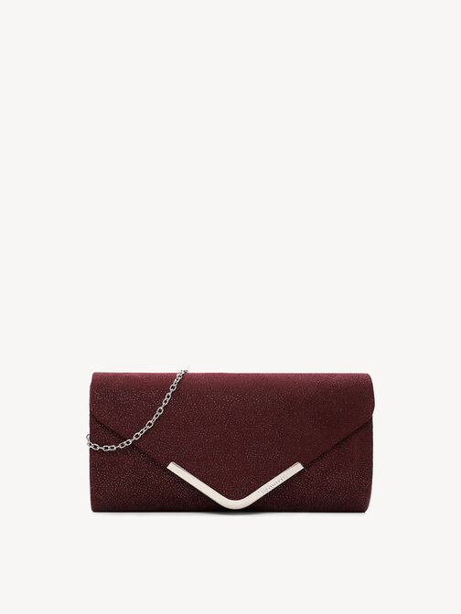 Clutch bag, darkwine, hi-res