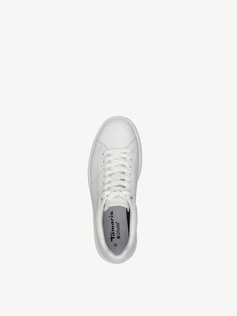 Leren Sneaker - wit, WHITE LEATHER, hi-res