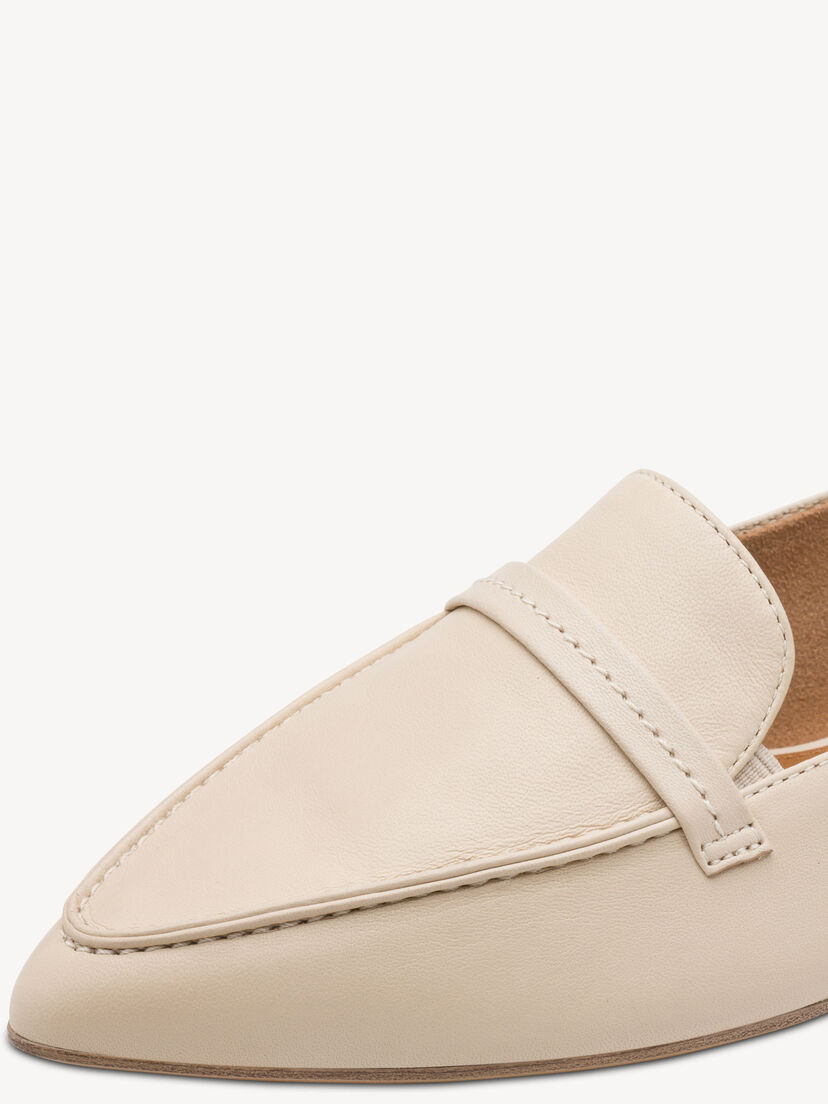 Leren Instappers - beige, 418, hi-res