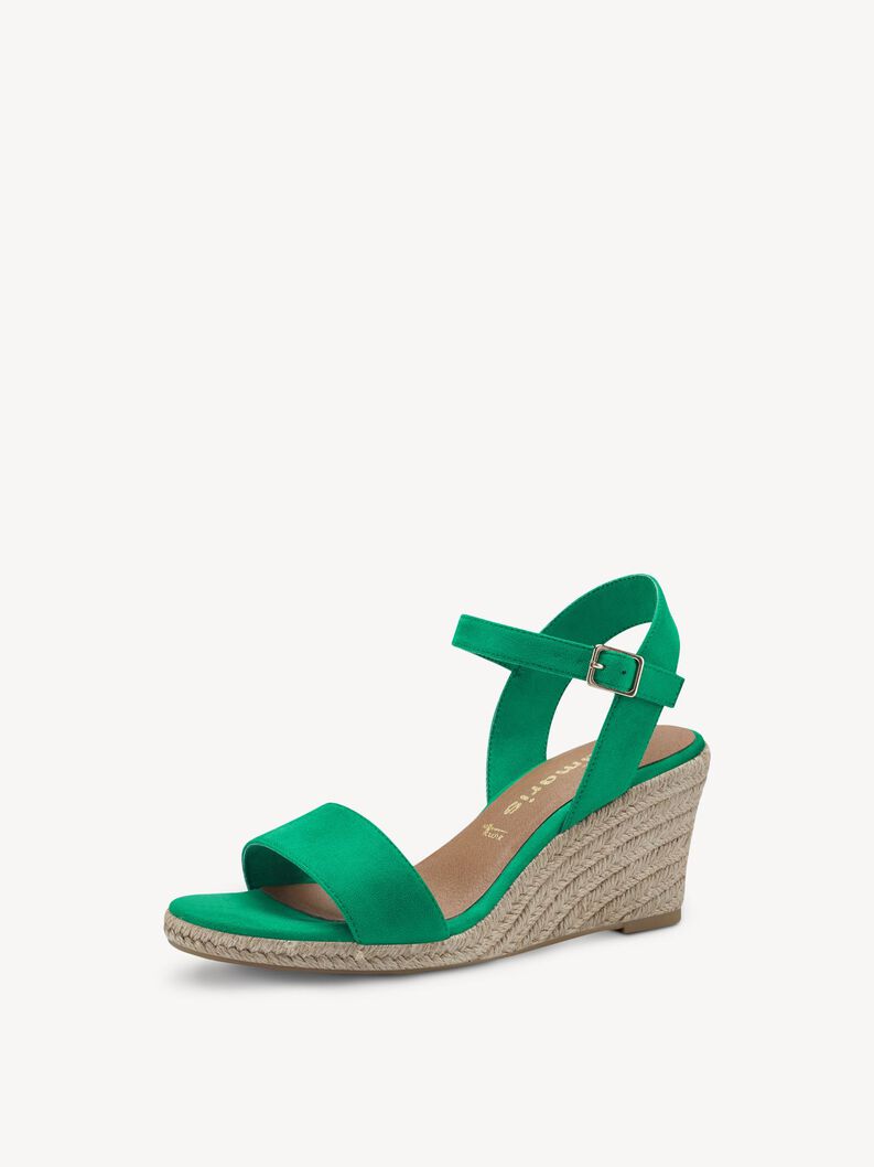 Heeled sandal - green, GREEN, hi-res