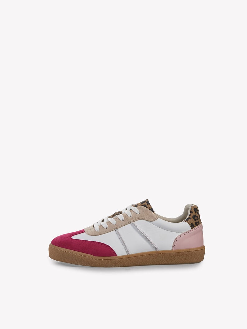 Leather Sneaker - pink, FUXIA COMB, hi-res