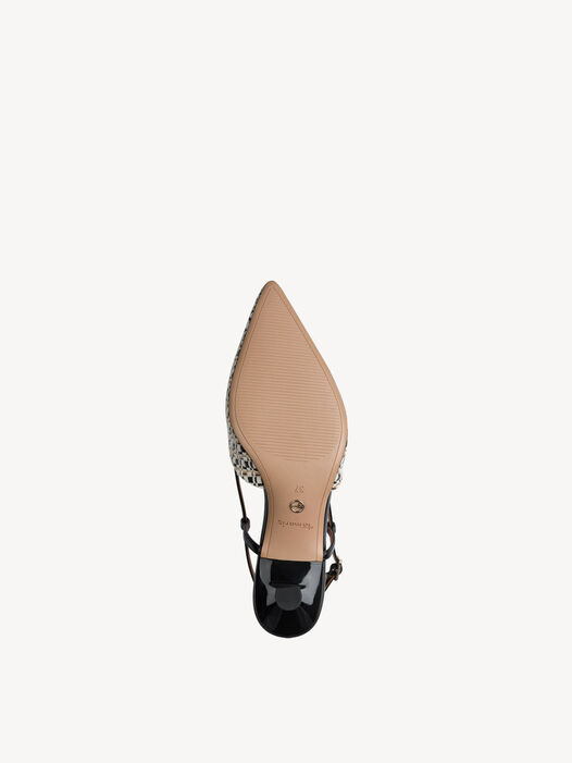 Slingpumps, BLACK COMB, hi-res
