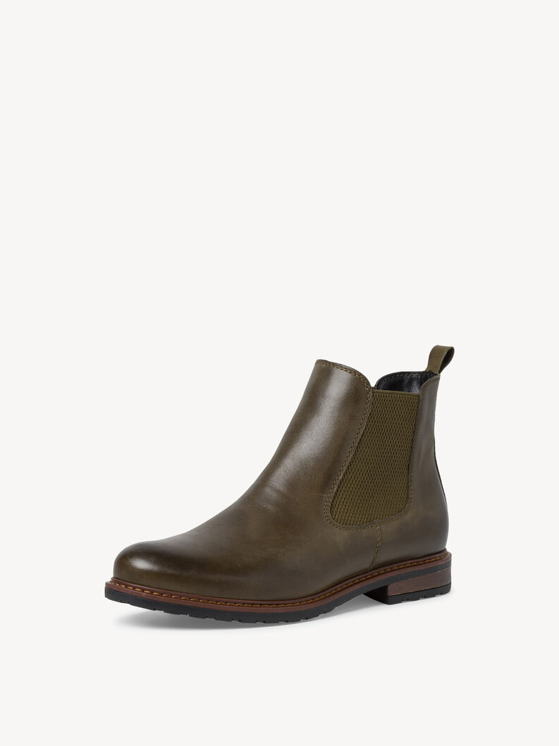 Leather Chelsea boot - green, OLIVE LEATHER, hi-res
