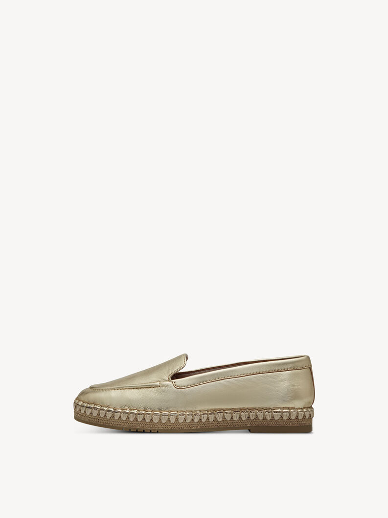 Leather Espadrill - gold, gold, hi-res