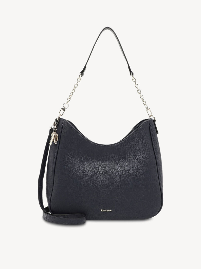 Sac &agrave; bandouli&egrave;re noir &eacute;l&eacute;gant en cuir avec cha&icirc;ne et design &eacute;pur&eacute;