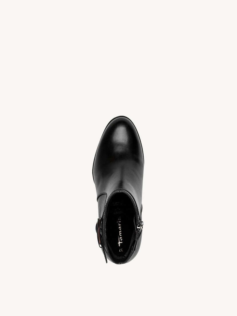 Enkellaarsje - zwart, BLACK, hi-res