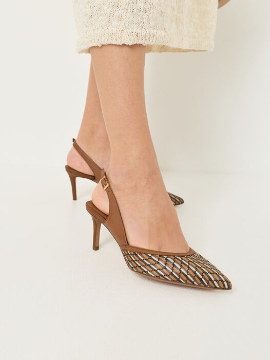 Slingpumps, COGNAC COMB, hi-res