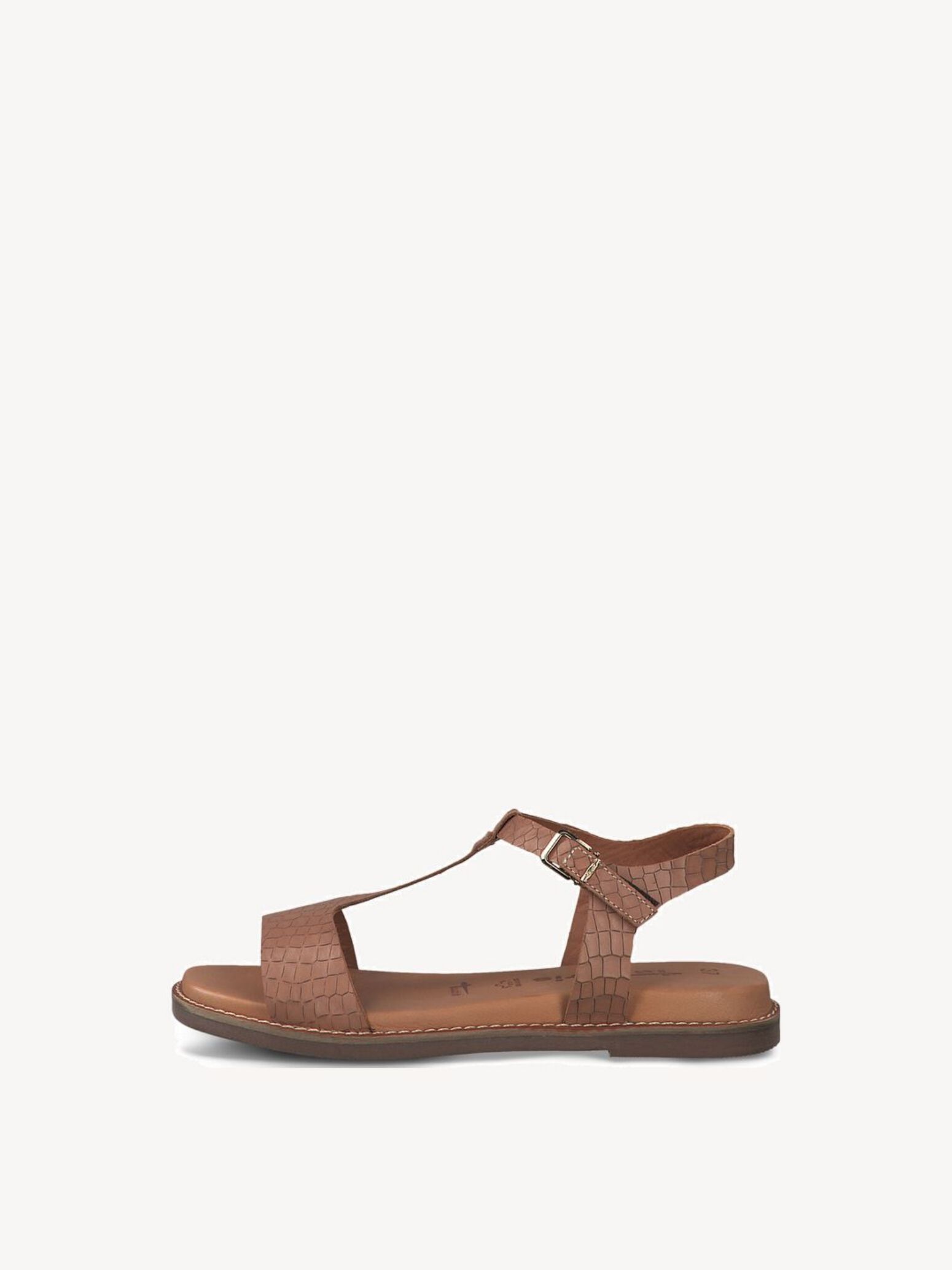 Sandale en cuir - marron 1-1-28150-26-487-39 : Achetez en ligne les Sandales  de Tamaris !