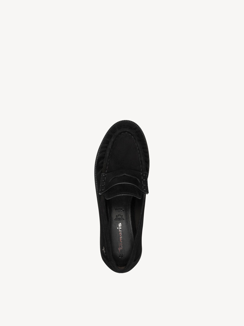 Leather Slipper - black, BLACK, hi-res