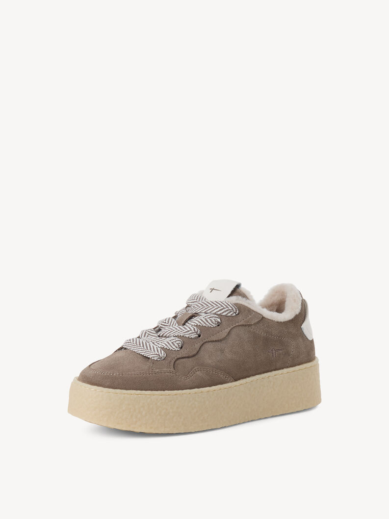 Ledersneaker - beige, TAUPE, hi-res