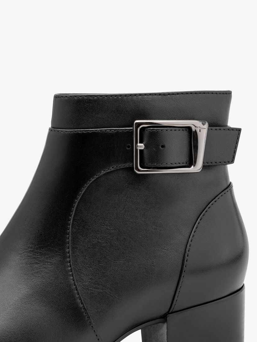 Enkellaarsje - zwart, BLACK, hi-res