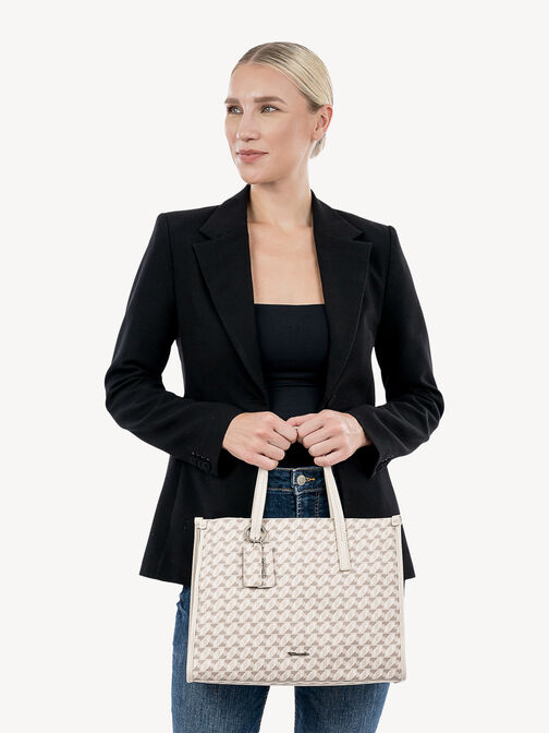 Sac cabas, beige, hi-res