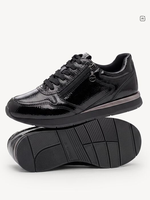 Sneaker, BLACK PATENT, hi-res