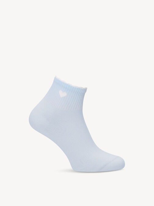 Socks 2-pack, white/sky, hi-res