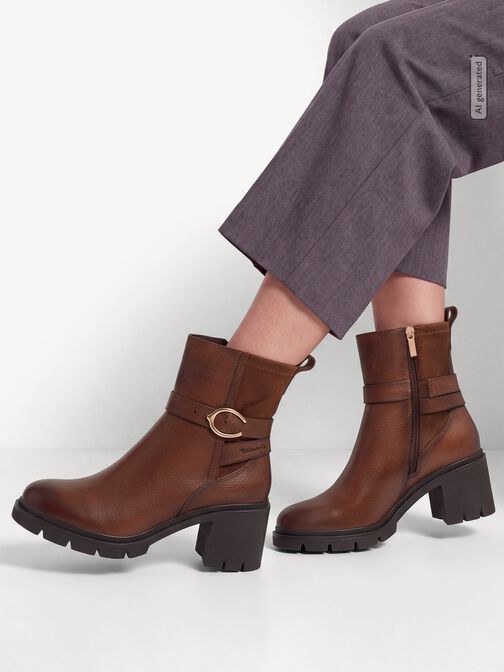 Bootie, cognac, hi-res