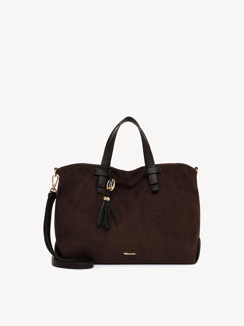 Shopping bag, brown, hi-res