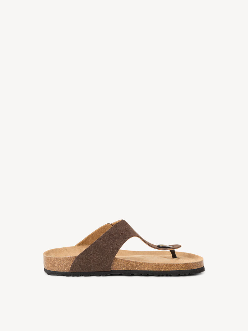 Pantolette - braun, MOCCA NUBUC, hi-res