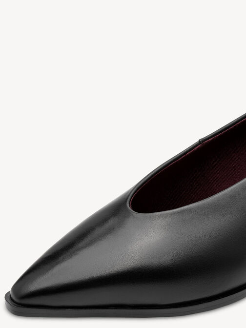 Escarpin, BLACK LEATHER, hi-res