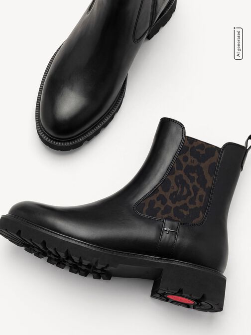 Chelsea Boot, BLACK/LEO, hi-res