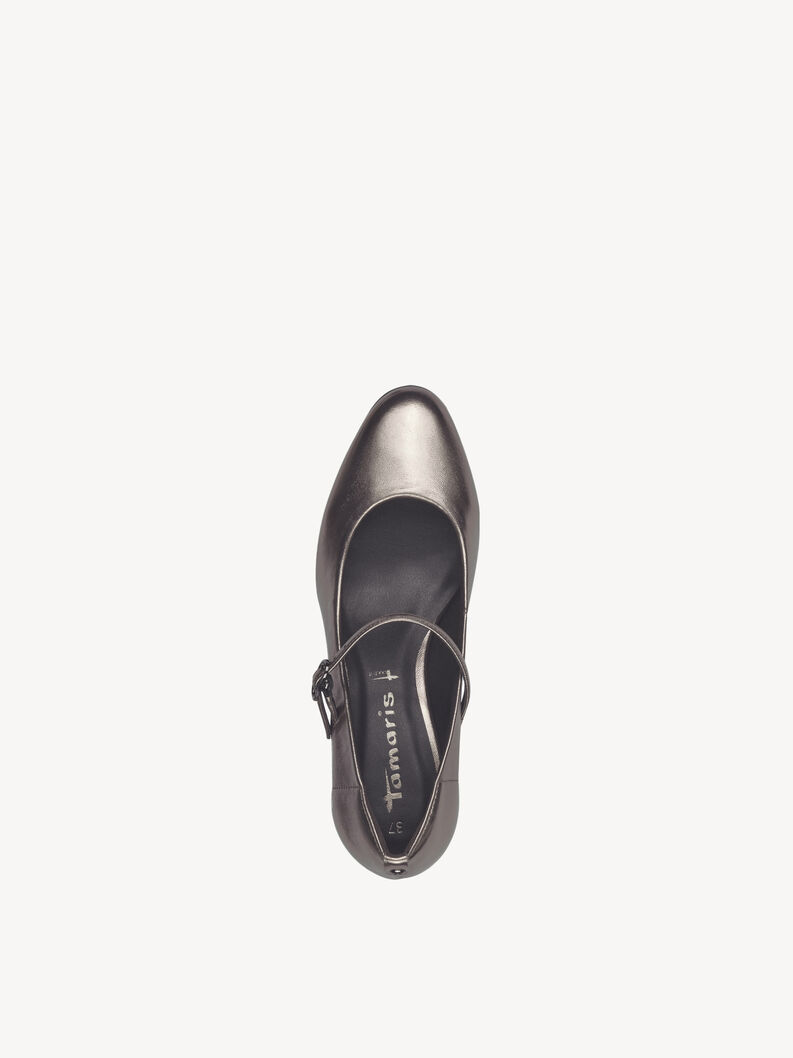 Pumps - metallic, PEWTER, hi-res