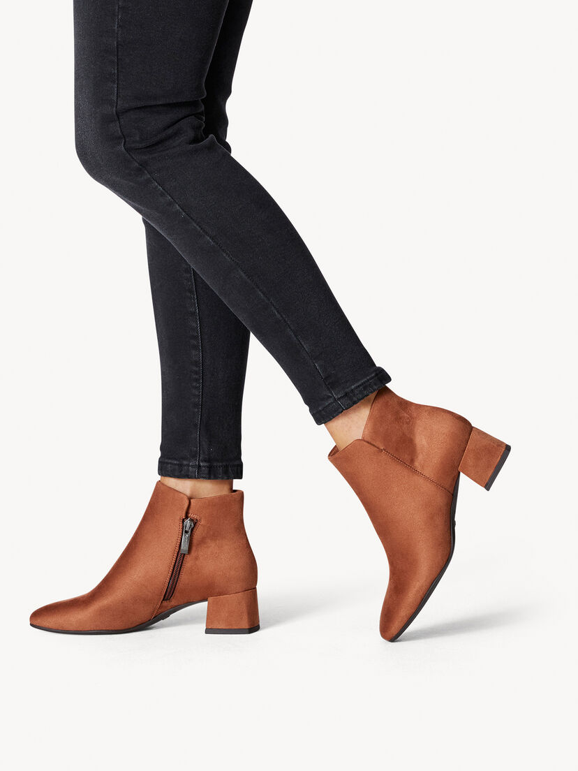 Enkellaarsje - bruin, cognac, hi-res