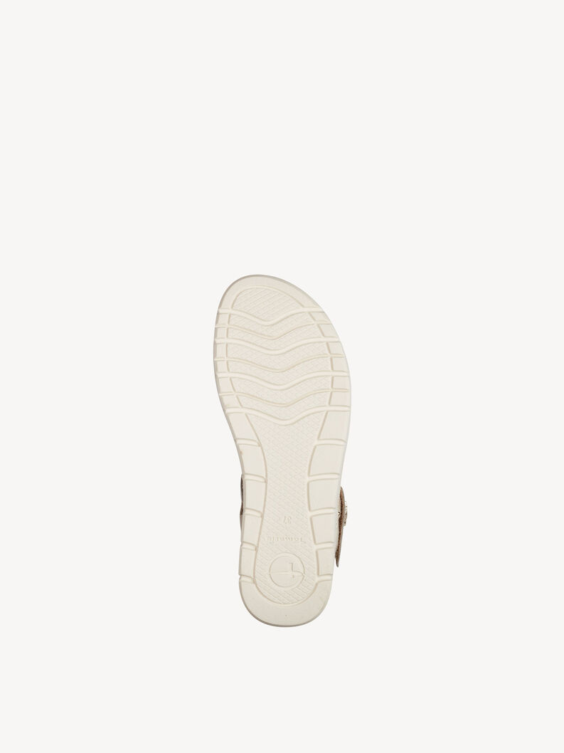 Ledersandalette - beige, CHAMPAGNE, hi-res