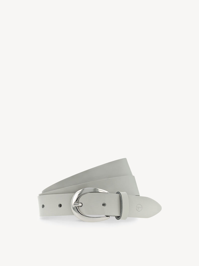 Leather Belt - grey, light gray, hi-res