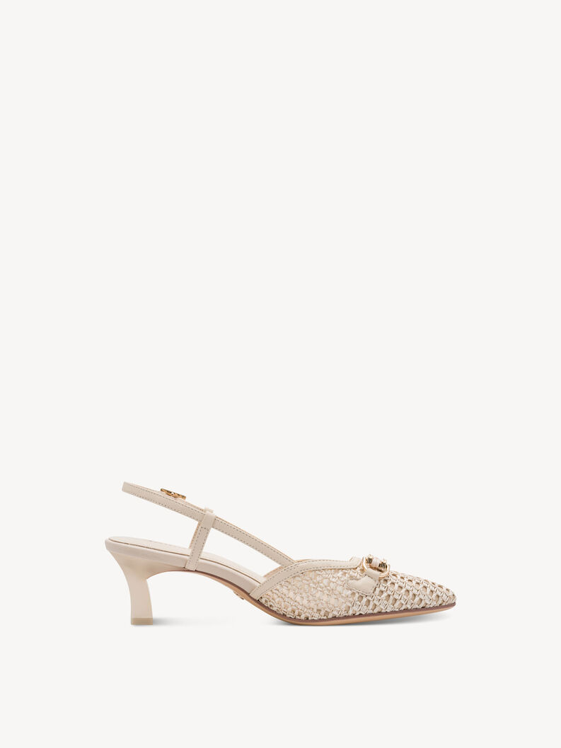 Sling pumps - beige, 418, hi-res
