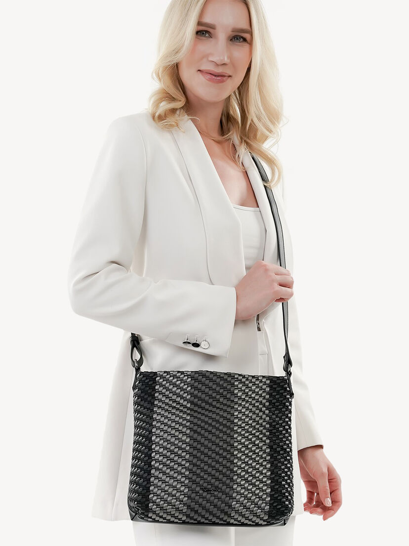 Schoudertas - zwart, black, hi-res