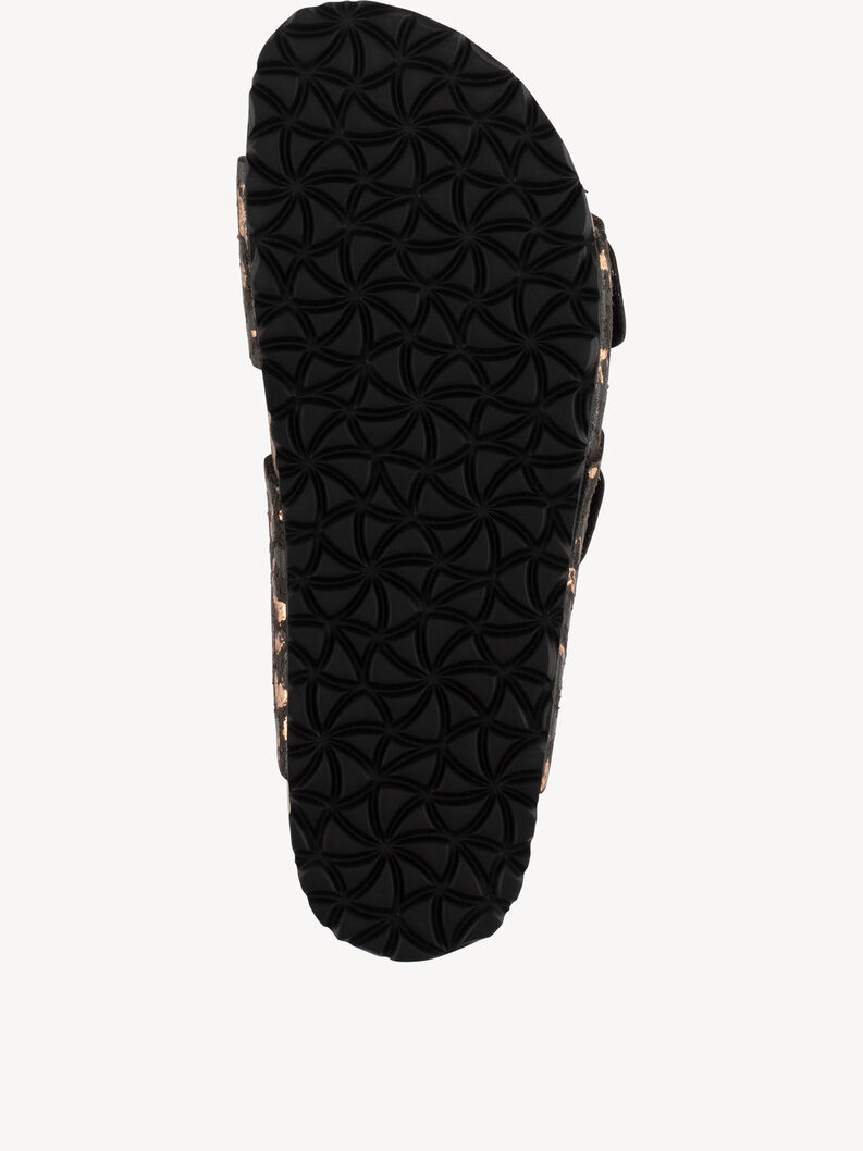 Pantolette - schwarz, BLACK/LEOPARD, hi-res