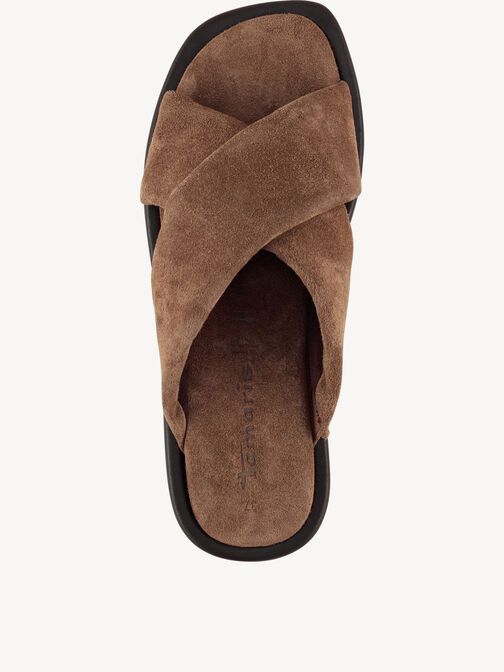 Mule, BROWN SUEDE, hi-res
