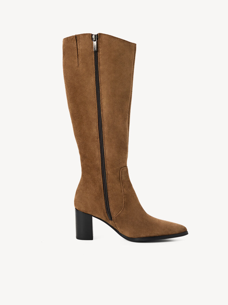 Leather Boots - brown, BROWN, hi-res