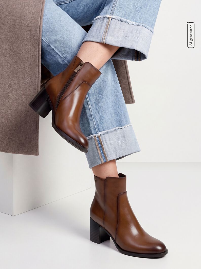 Bootie, cognac, hi-res