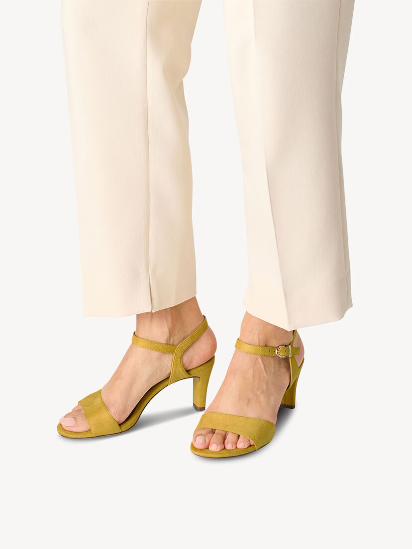 Sandaaltje - geel, YELLOW, hi-res